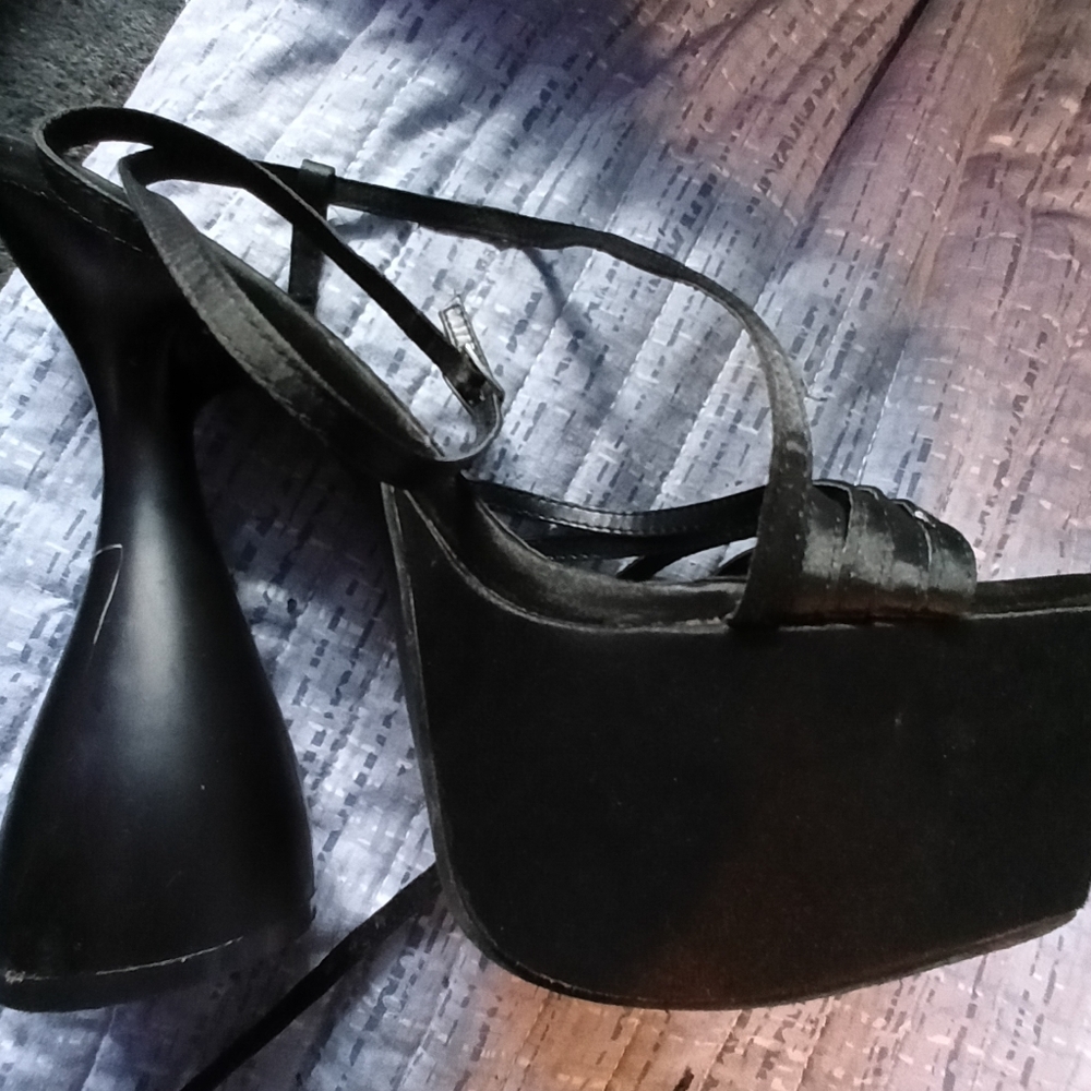 Elegant Black Women's Platform Heels